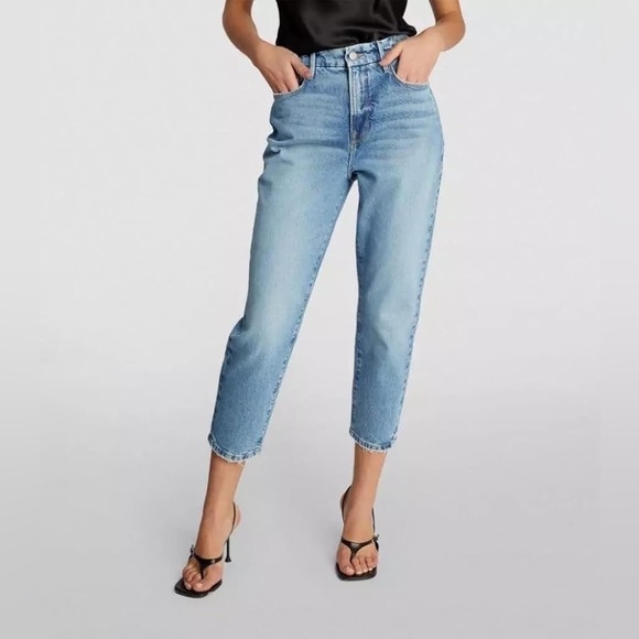 NEW w/TAGS Good American Girlfriend High-Rise Cropped Jean Size 4/27 - Picture 1 of 12